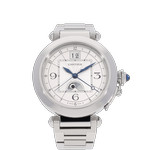 Montre d'occasion CARTIER Pasha Grande Date Phase de Lune homme automatique bracelet acier - vue D3