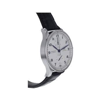 Montre d'occasion IWC Portugaise Chronographe homme automatique bracelet cuir d'origine