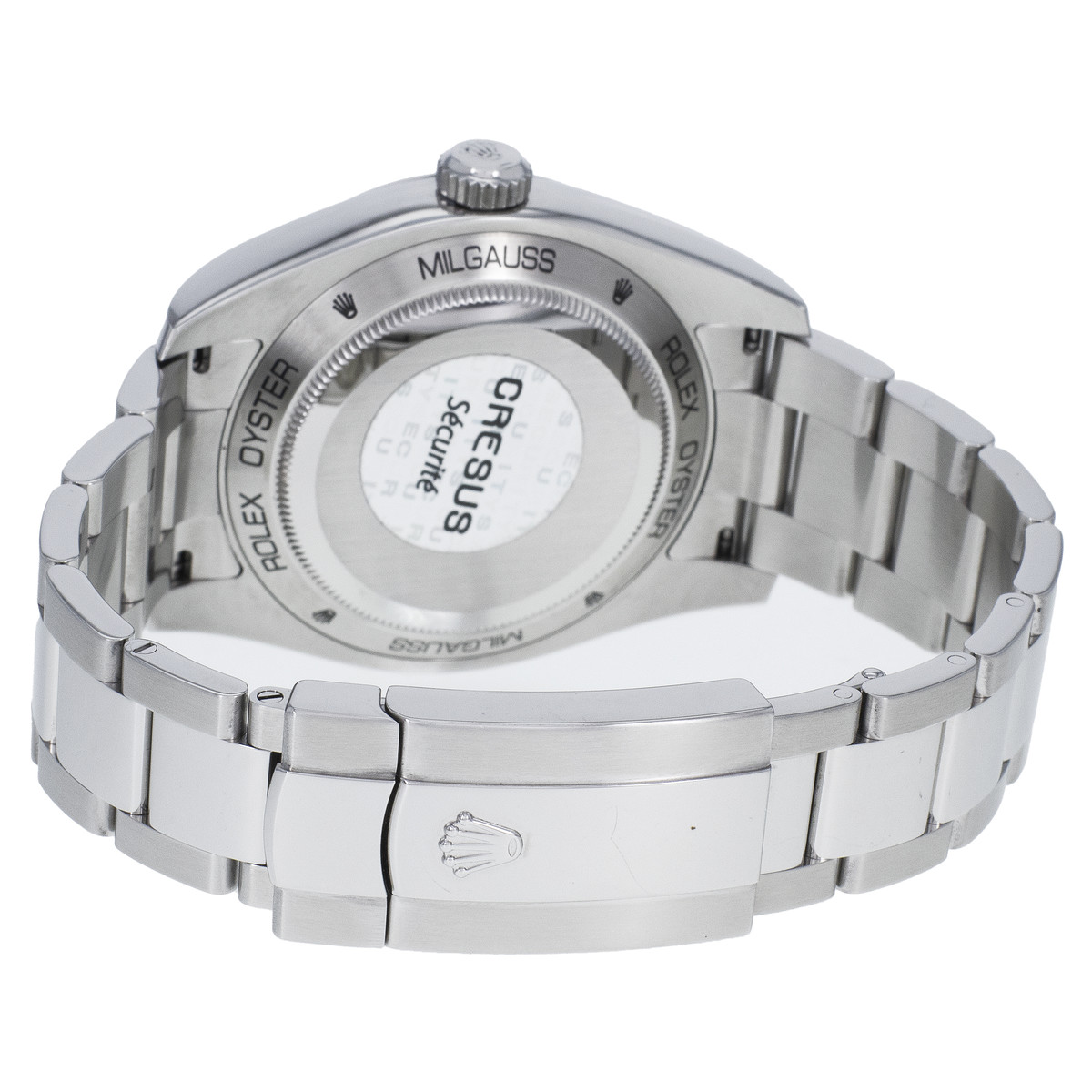 Montre d'occasion ROLEX Milgauss GV homme mouvement automatique certifié (cosc) bracelet acier - vue 3