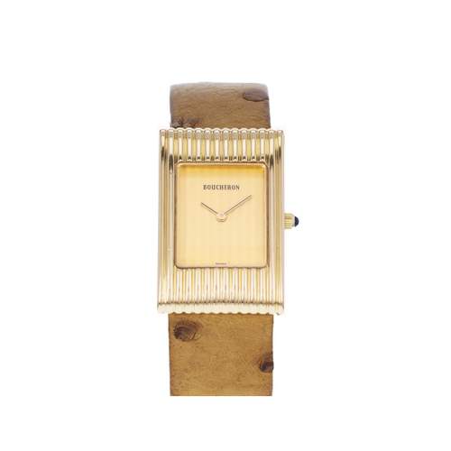 Tweedehands BOUCHERON Reflet Lady dameshorloge met quartz uurwerk en originele leren band