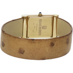 Montre d'occasion BOUCHERON Reflet Lady femme quartz bracelet cuir d'origine - vue 3