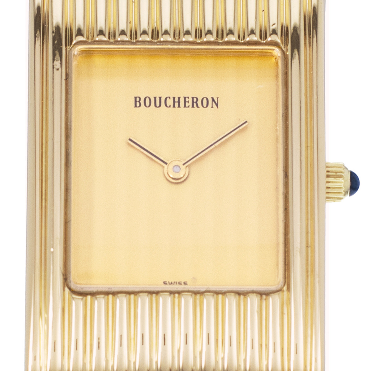 Montre d'occasion BOUCHERON Reflet Lady femme quartz bracelet cuir d'origine - vue D1