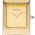 Montre d'occasion BOUCHERON Reflet Lady femme quartz bracelet cuir d'origine - vue D1