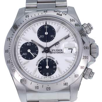 Montre d'occasion TUDOR Prince Date Chronograph homme automatique bracelet acier