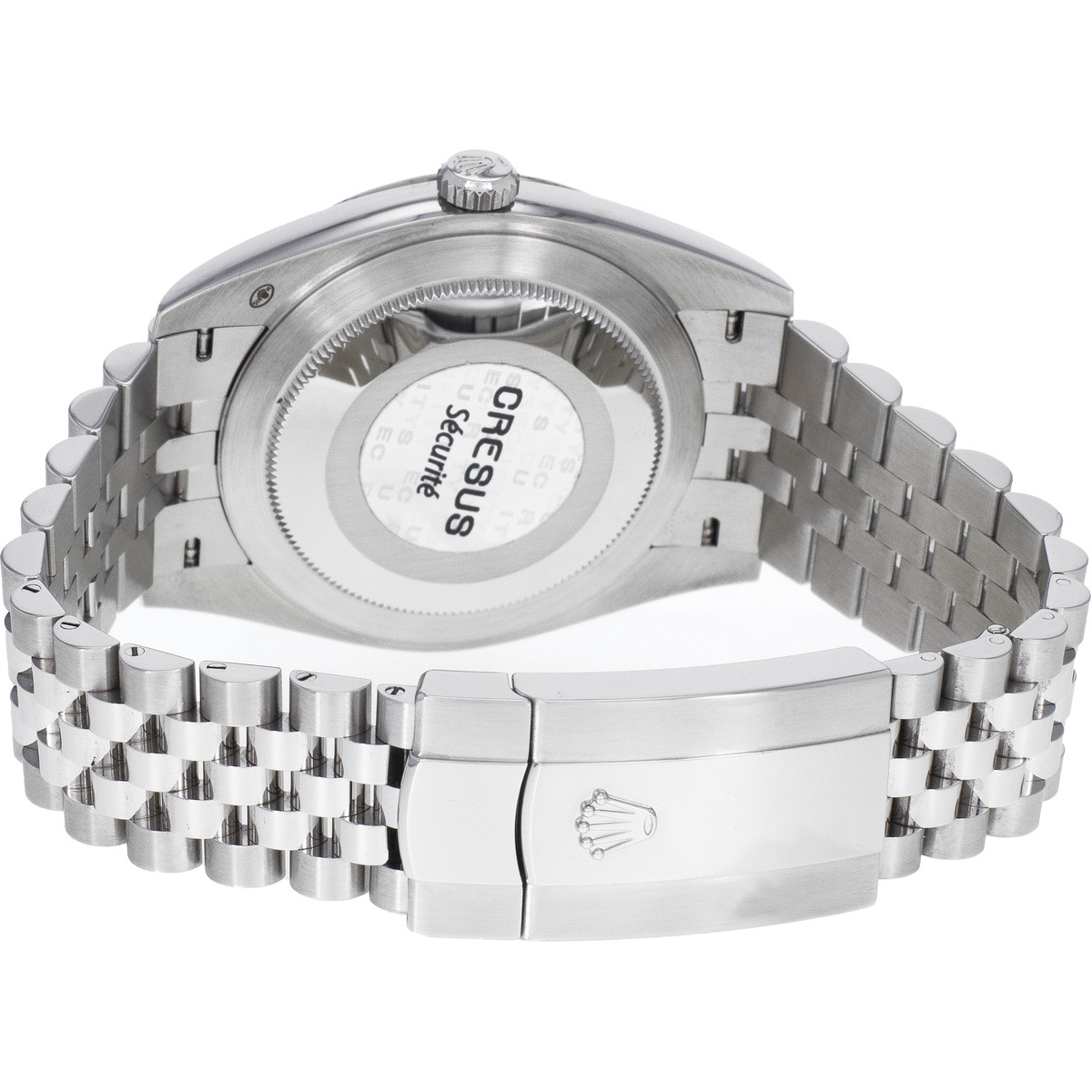 Montre d'occasion ROLEX DateJust Wimbledon homme mouvement automatique certifié (cosc) bracelet acier - vue 3