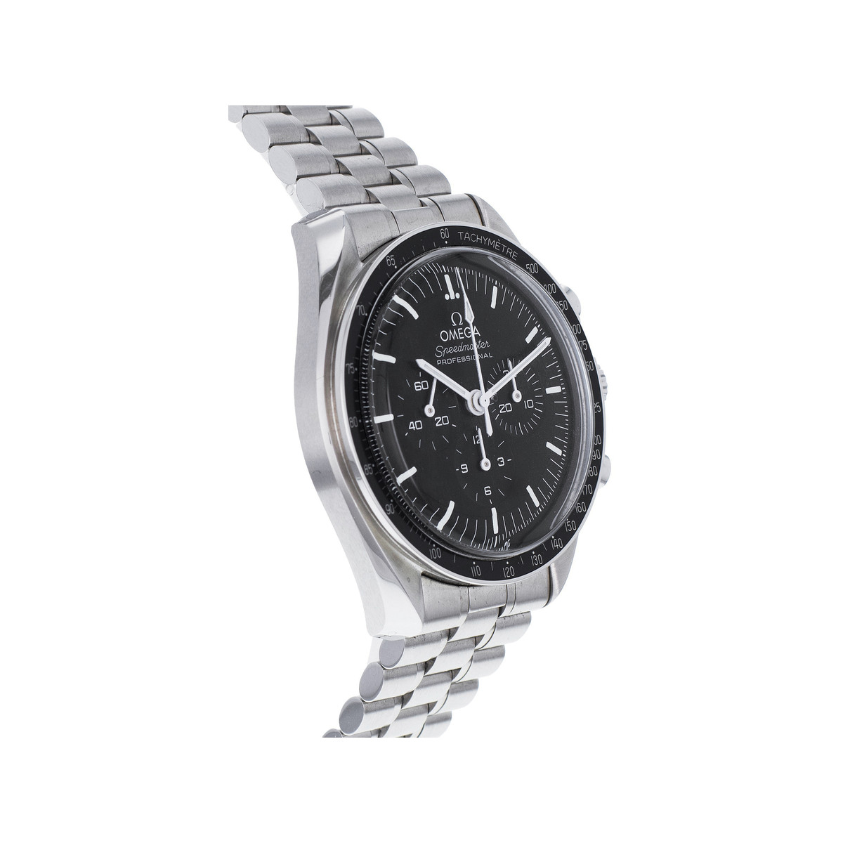 Montre d'occasion OMEGA Speedmaster Moonwatch homme mécanique bracelet acier - vue 2