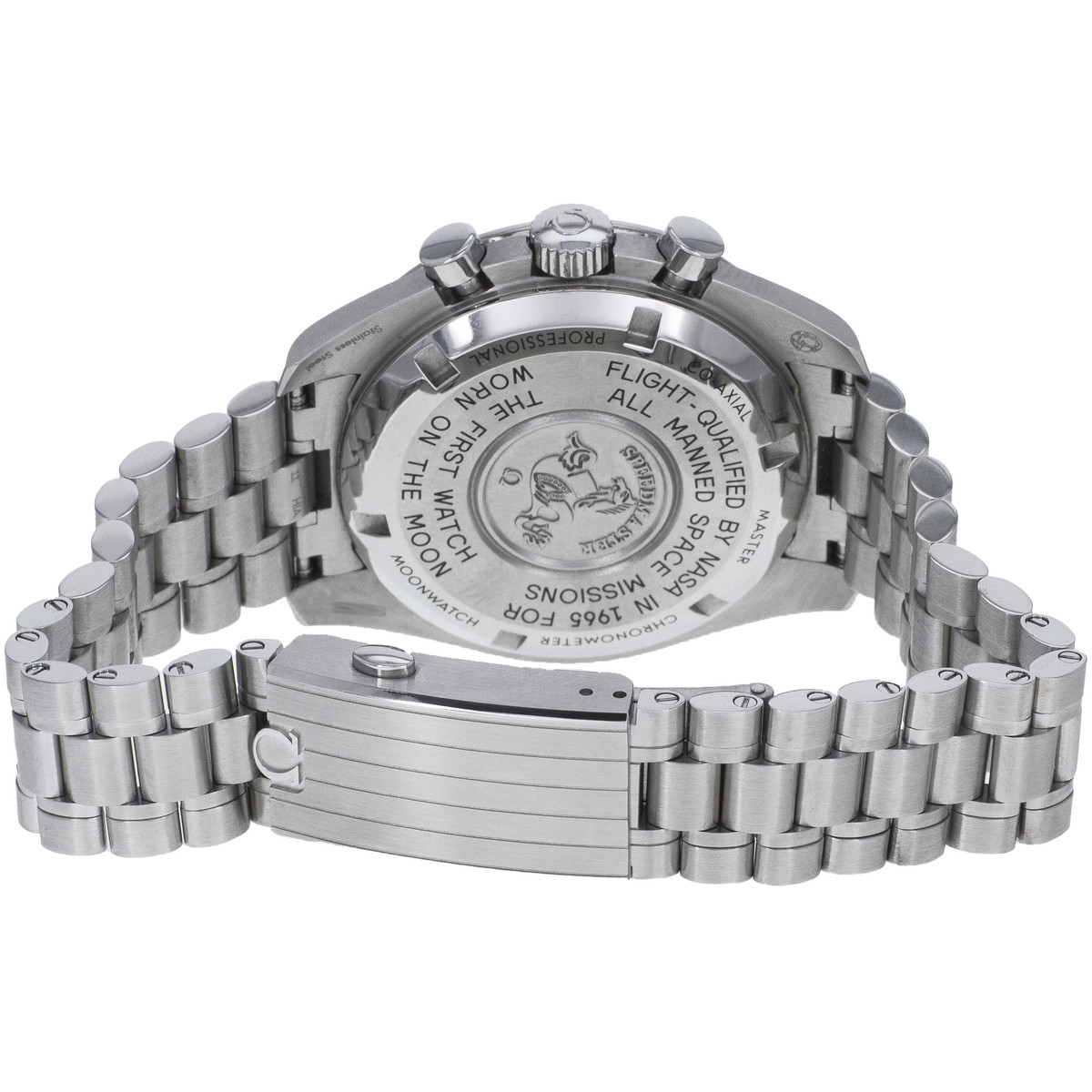 Montre d'occasion OMEGA Speedmaster Moonwatch homme mécanique bracelet acier - vue 3