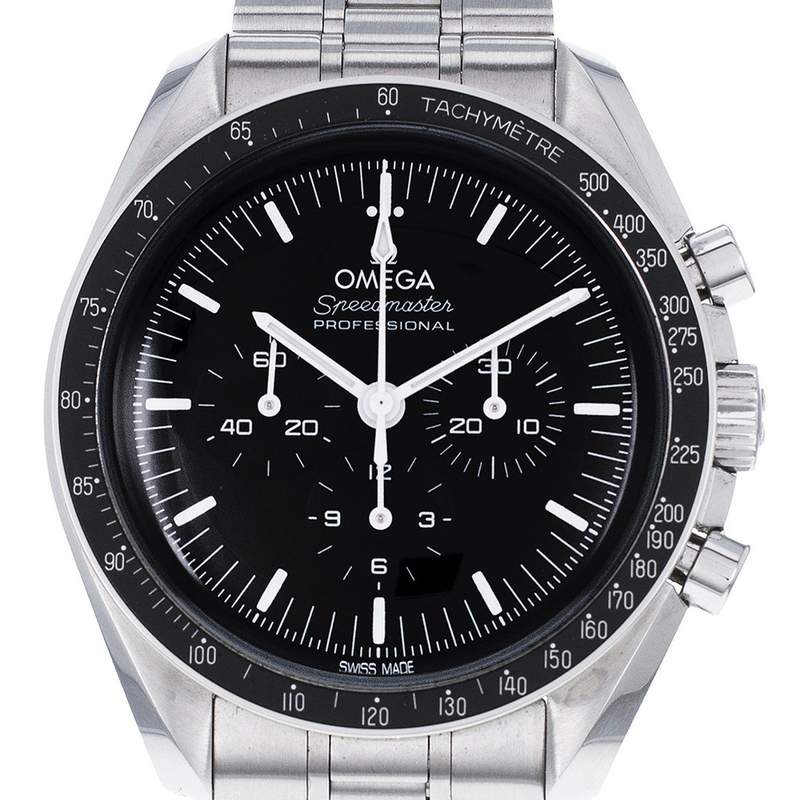 Montre d'occasion OMEGA Speedmaster Moonwatch homme mécanique bracelet acier - vue D1