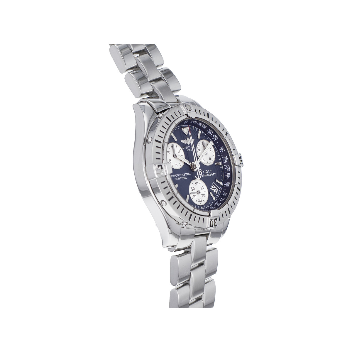 Montre d'occasion BREITLING Colt Quartz homme quartz bracelet acier - vue 2