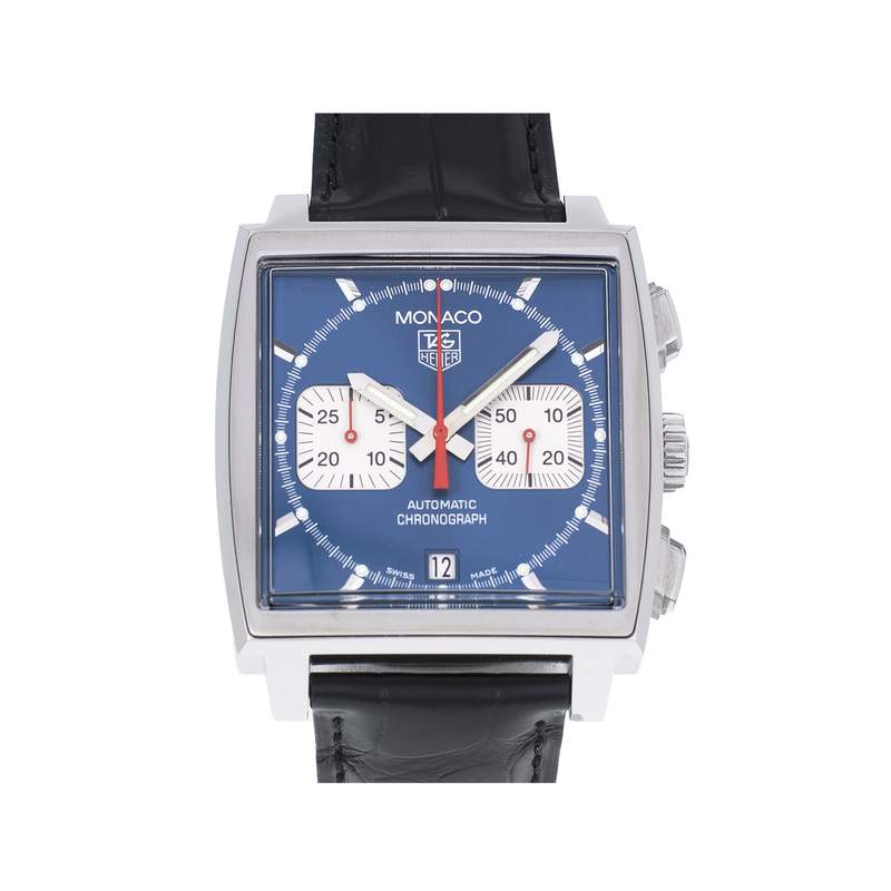 Montre d'occasion TAG HEUER Monaco Steve McQueen homme automatique bracelet cuir d'origine - vue 1