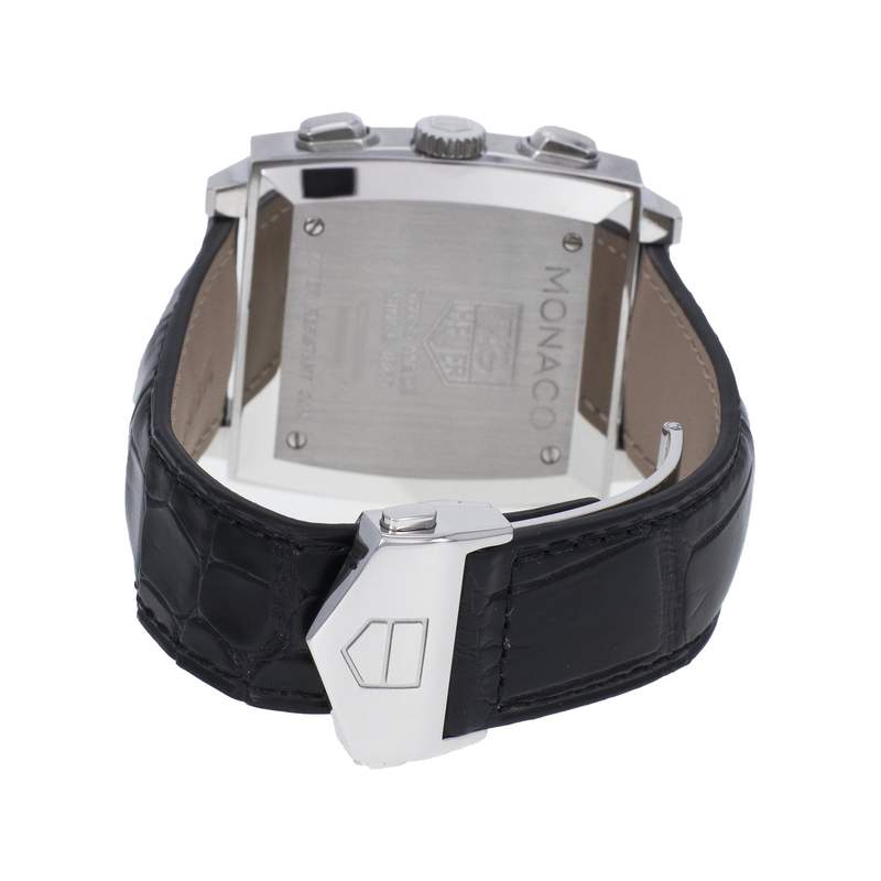 Montre d'occasion TAG HEUER Monaco Steve McQueen homme automatique bracelet cuir d'origine - vue 3