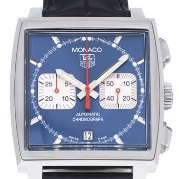 Montre d'occasion TAG HEUER Monaco Steve McQueen homme automatique bracelet cuir d'origine