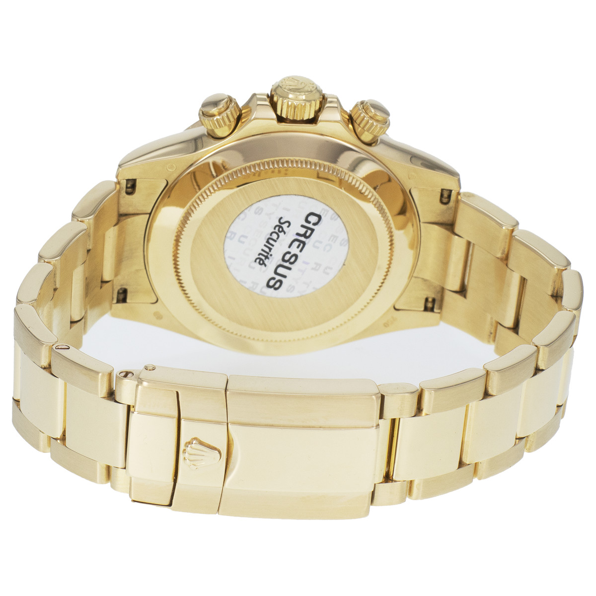 Montre d'occasion ROLEX Cosmograph Daytona homme mouvement automatique certifié (cosc) bracelet or jaune 750/000 - vue 3