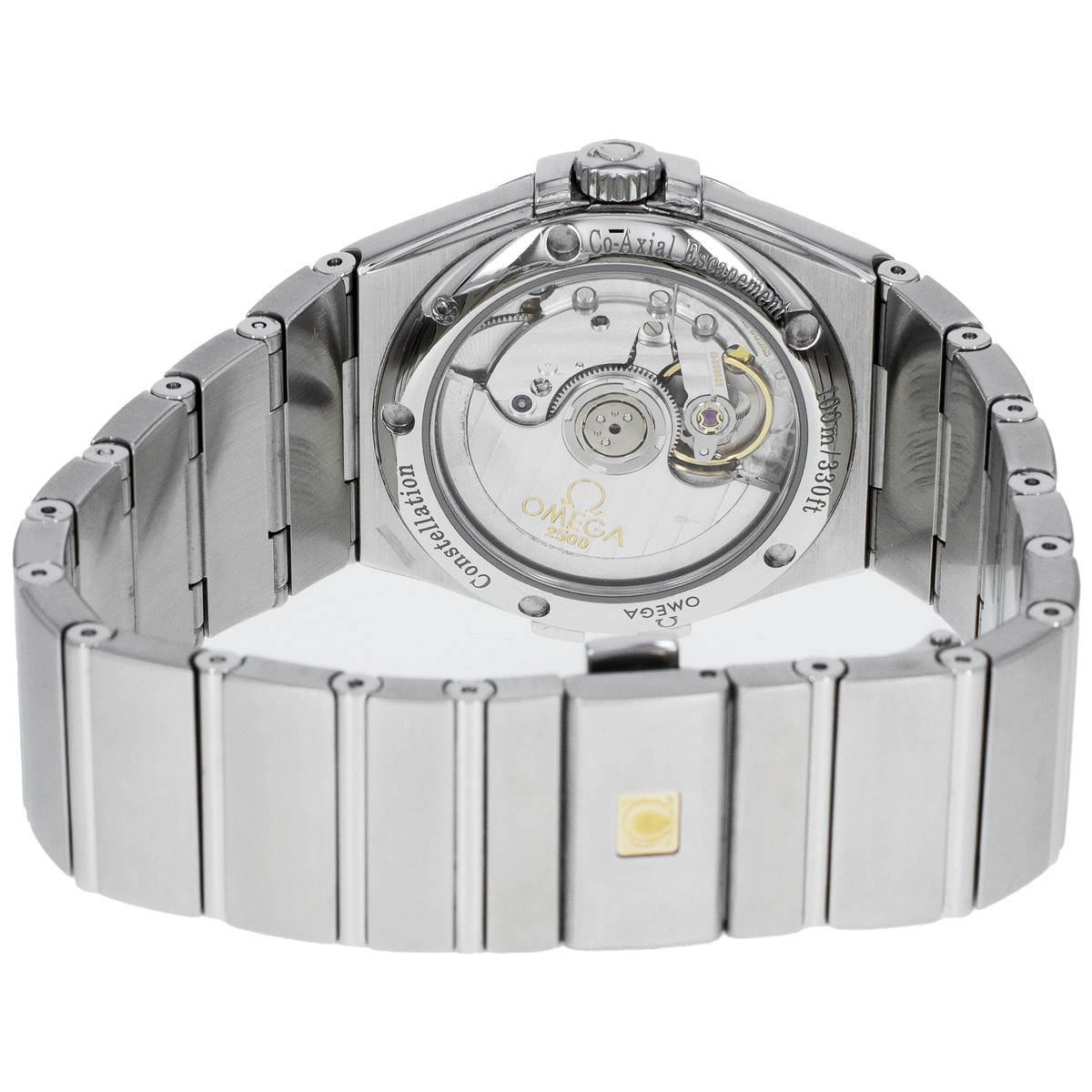 Montre d'occasion OMEGA Constellation Co-axial Chronometer femme mouvement automatique certifié (cosc) bracelet acier - vue 3
