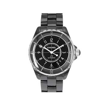 Montre d'occasion CHANEL J12 Noire mixte automatique bracelet céramique