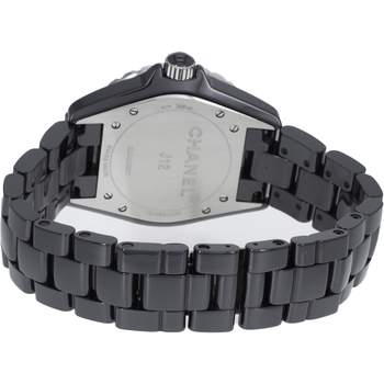 Montre d'occasion CHANEL J12 Noire mixte automatique bracelet céramique