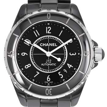 Montre d'occasion CHANEL J12 Noire mixte automatique bracelet céramique