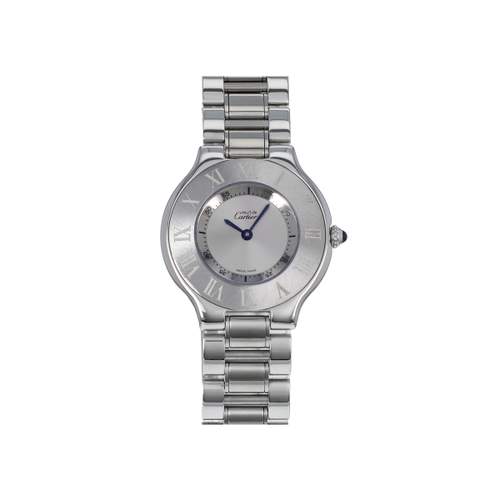 Montre d'occasion CARTIER Must 21 femme quartz bracelet acier