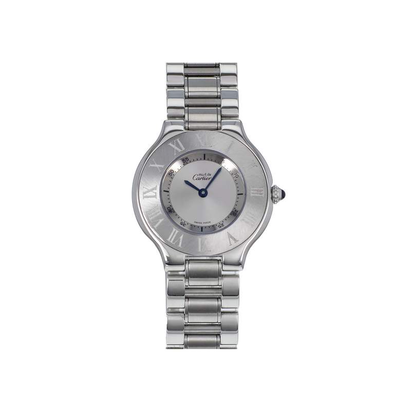 Montre d'occasion CARTIER Must 21 femme quartz bracelet acier - vue 1