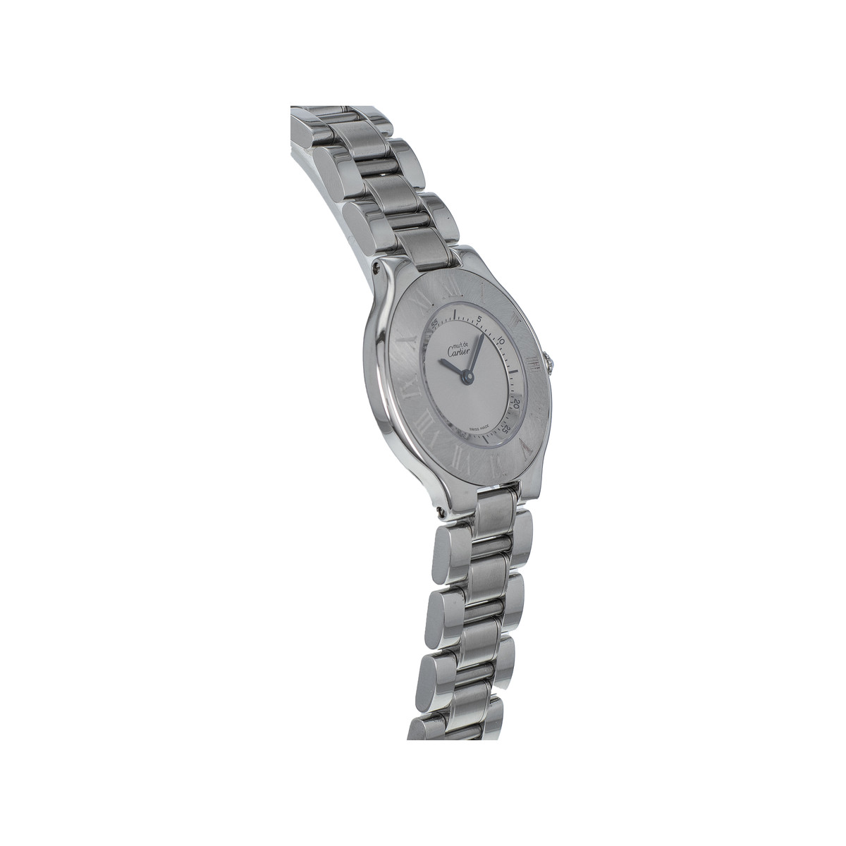 Montre d'occasion CARTIER Must 21 femme quartz bracelet acier - vue 2