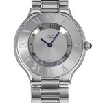 Montre d'occasion CARTIER Must 21 femme quartz bracelet acier - vue D1