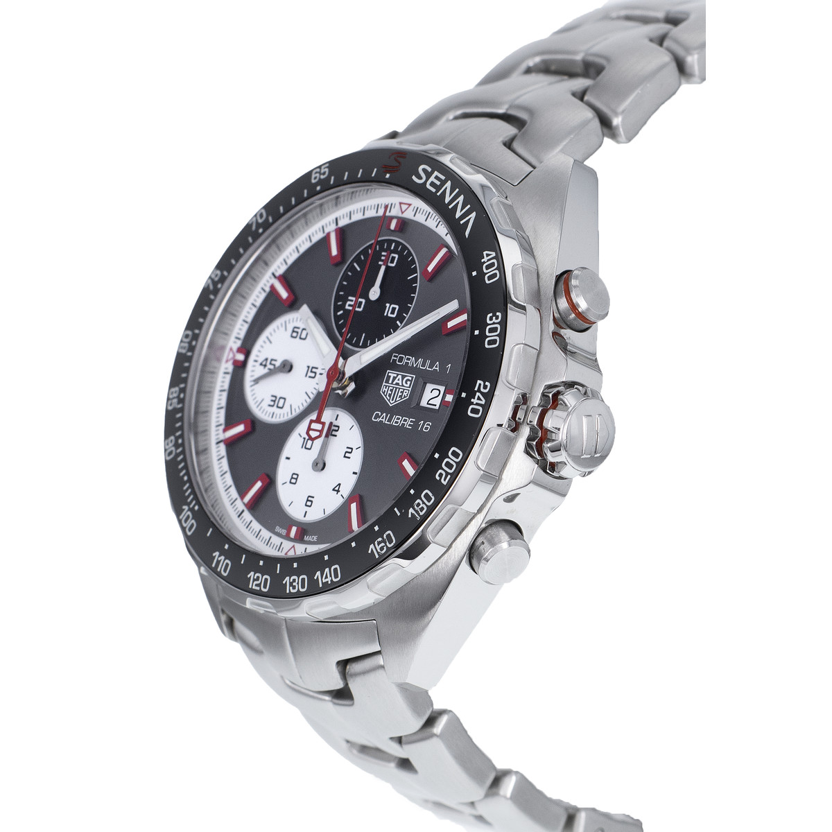 Montre d'occasion TAG HEUER Formula 1 x Senna Edition Ayrton Senna homme automatique bracelet acier - vue D2