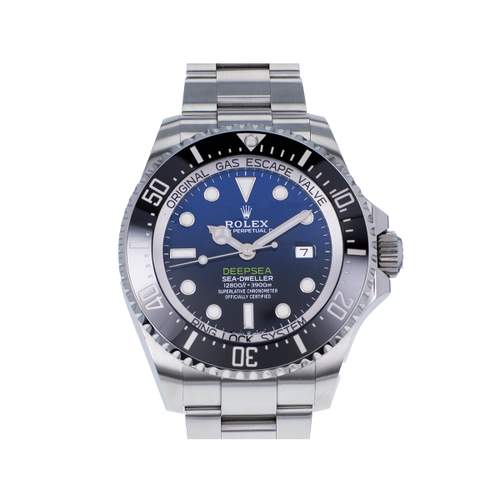 Montre d'occasion ROLEX Sea-Dweller DeepSea D-Blue homme mouvement automatique certifié (cosc) bracelet acier