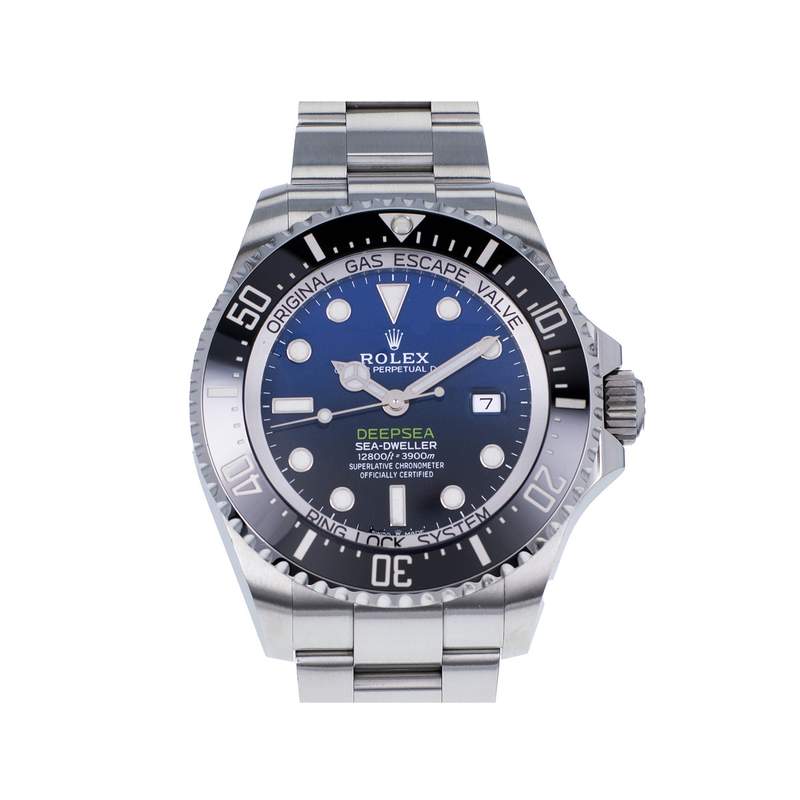 Montre d'occasion ROLEX Sea-Dweller DeepSea D-Blue homme mouvement automatique certifié (cosc) bracelet acier - vue 1