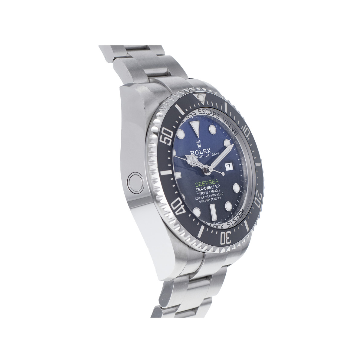Montre d'occasion ROLEX Sea-Dweller DeepSea D-Blue homme mouvement automatique certifié (cosc) bracelet acier - vue 2
