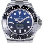 Montre d'occasion ROLEX Sea-Dweller DeepSea D-Blue homme mouvement automatique certifié (cosc) bracelet acier - vue D1