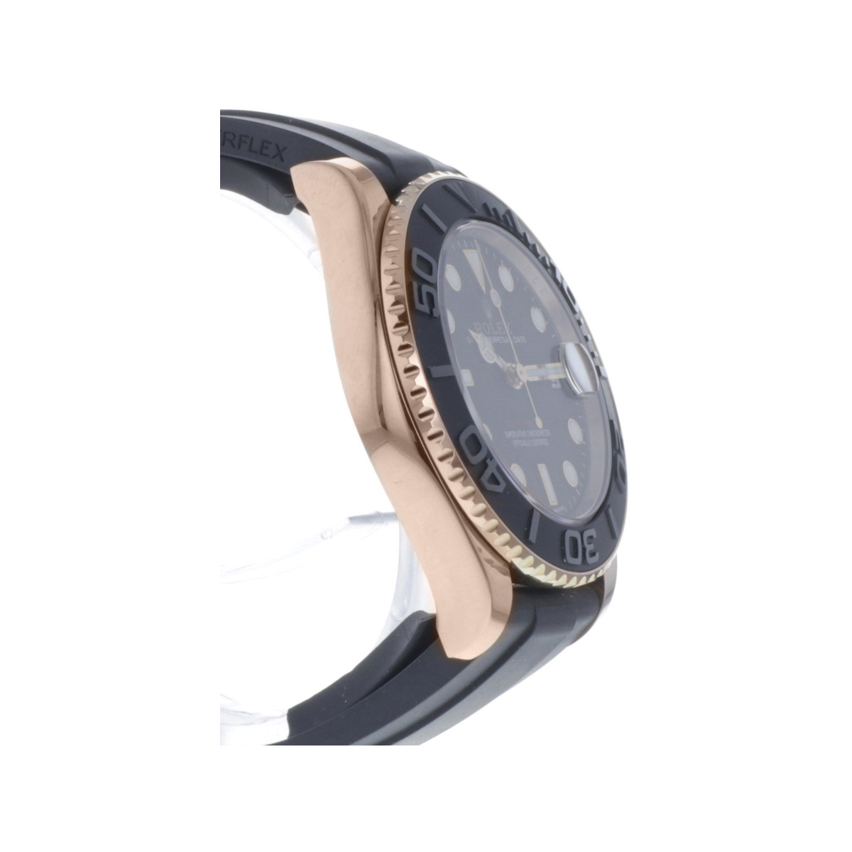Montre d'occasion ROLEX Yacht-Master mixte mouvement automatique certifié (cosc) bracelet oysterflex - vue 2