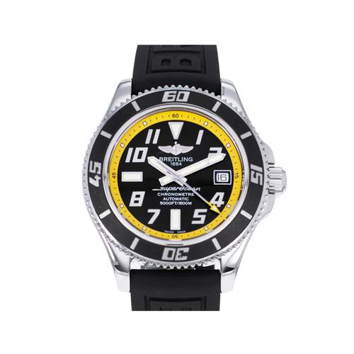 Montre d'occasion BREITLING SuperOcean Abyss homme mouvement automatique certifié (cosc) bracelet caoutchouc