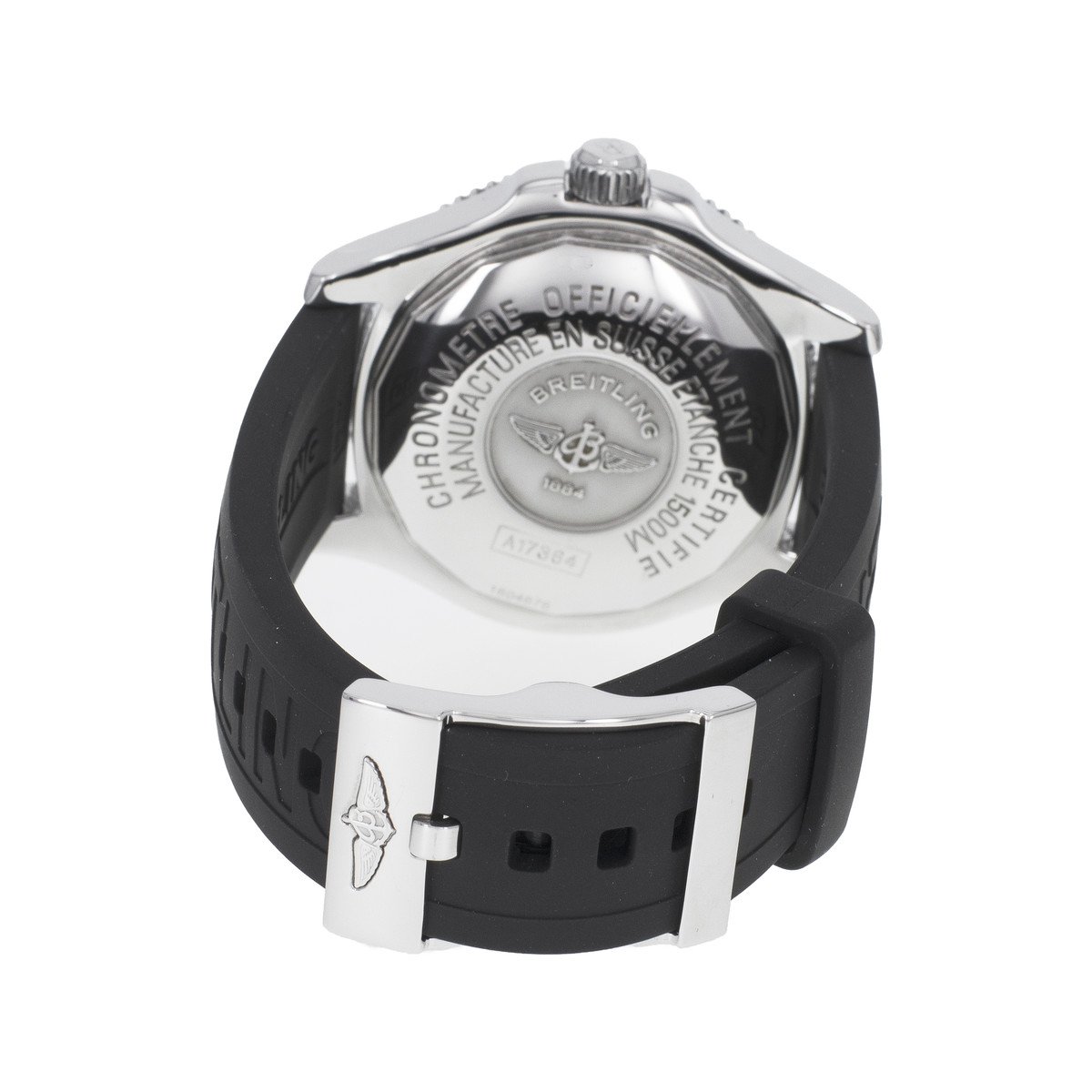 Montre d'occasion BREITLING SuperOcean Abyss homme mouvement automatique certifié (cosc) bracelet caoutchouc - vue 3