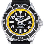Montre d'occasion BREITLING SuperOcean Abyss homme mouvement automatique certifié (cosc) bracelet caoutchouc - vue D1