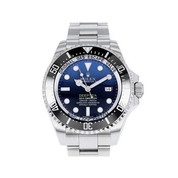 Montre d'occasion ROLEX Sea-Dweller DeepSea D-Blue homme mouvement automatique certifié (cosc) bracelet acier