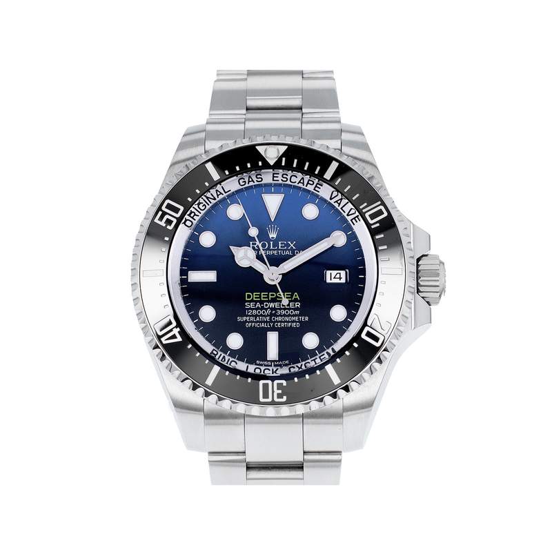 Montre d'occasion ROLEX Sea-Dweller DeepSea D-Blue homme mouvement automatique certifié (cosc) bracelet acier - vue 1