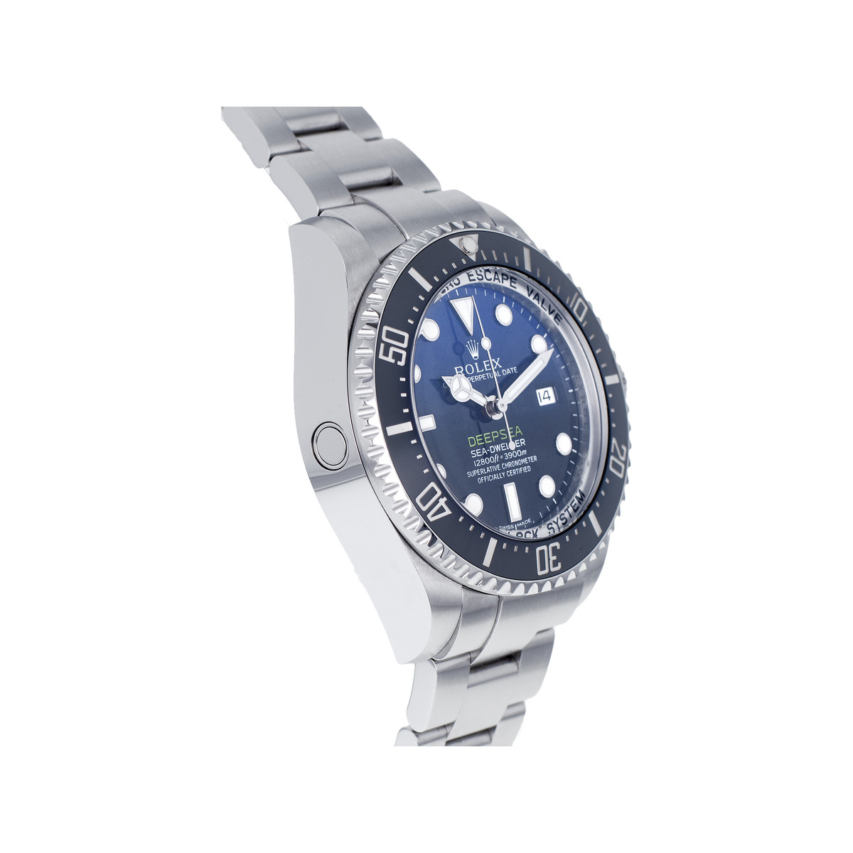 Montre d'occasion ROLEX Sea-Dweller DeepSea D-Blue homme mouvement automatique certifié (cosc) bracelet acier - vue 2