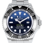 Montre d'occasion ROLEX Sea-Dweller DeepSea D-Blue homme mouvement automatique certifié (cosc) bracelet acier - vue D1