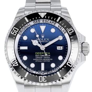 Montre d'occasion ROLEX Sea-Dweller DeepSea D-Blue homme mouvement automatique certifié (cosc) bracelet acier