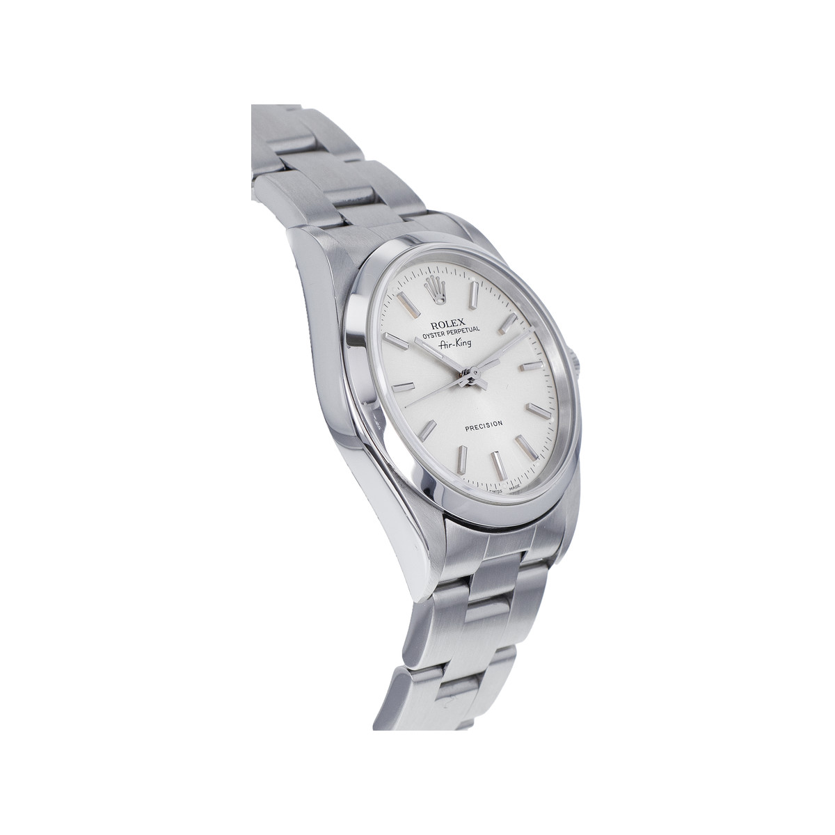Montre d'occasion ROLEX Air King Precision mixte automatique bracelet acier - vue 2
