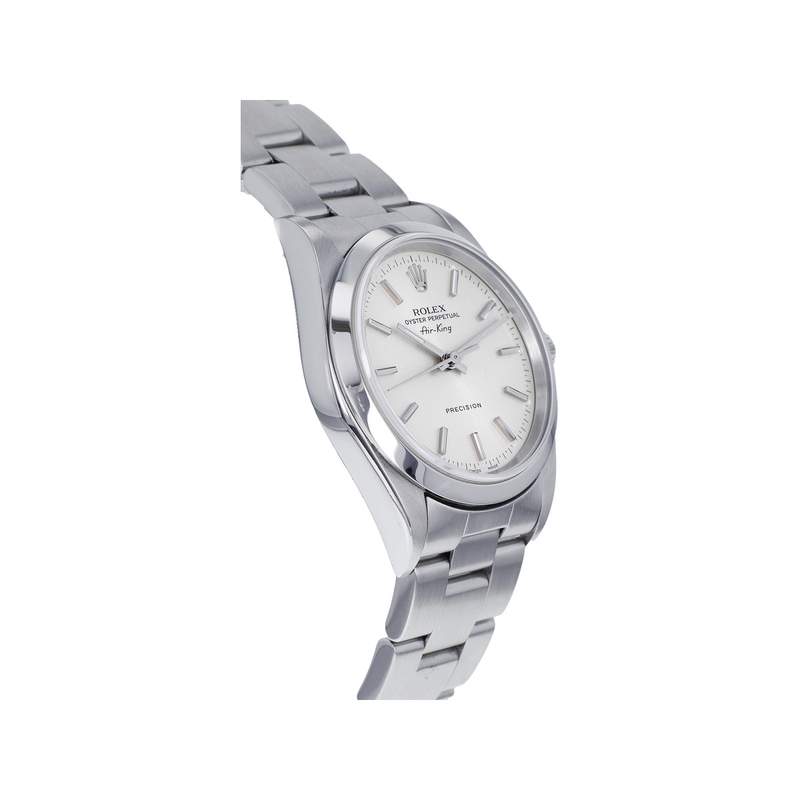Montre d'occasion ROLEX Air King Precision mixte automatique bracelet acier - vue 2