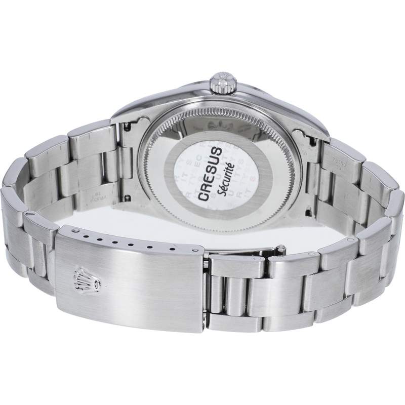Montre d'occasion ROLEX Air King Precision mixte automatique bracelet acier - vue 3