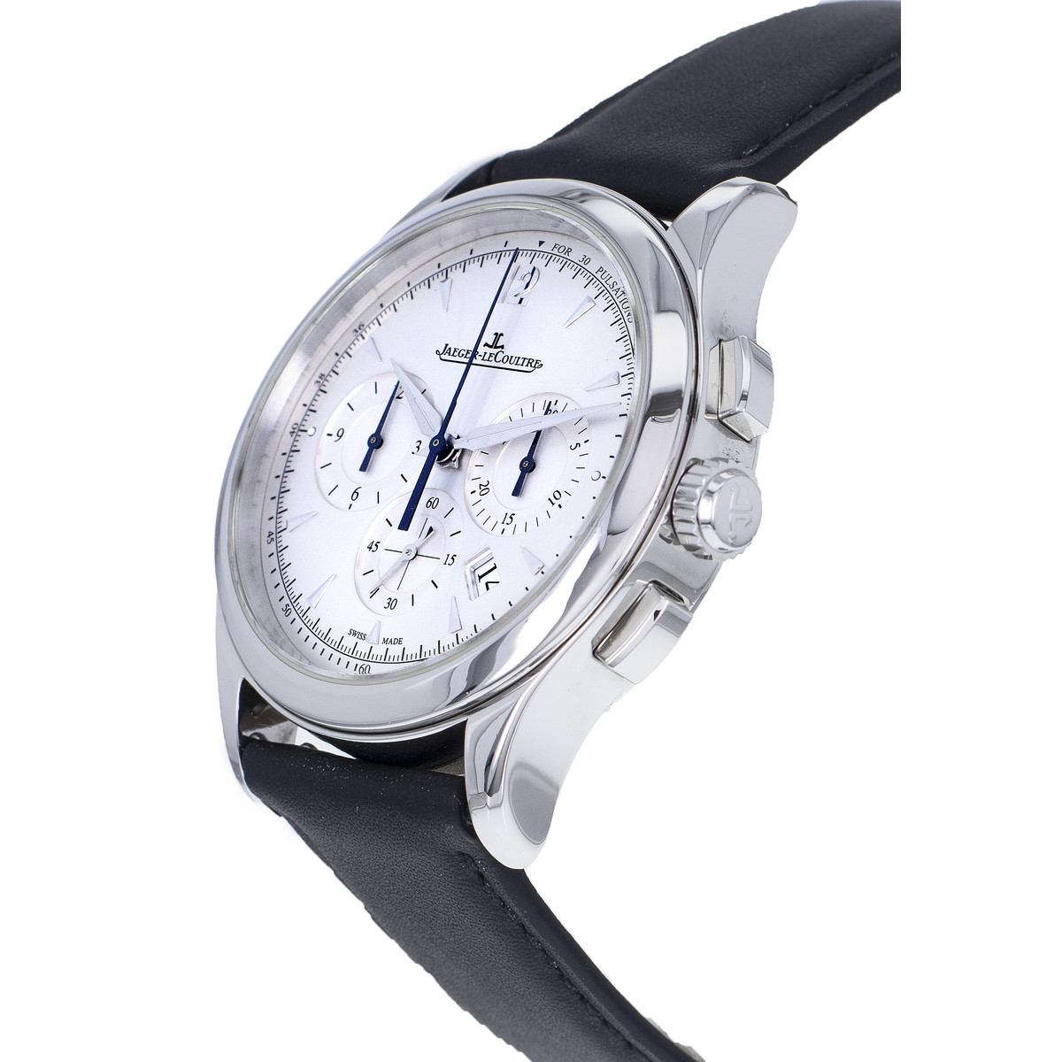 Montre d'occasion JAEGER LECOULTRE Master Control homme automatique bracelet cuir cresus - vue D2