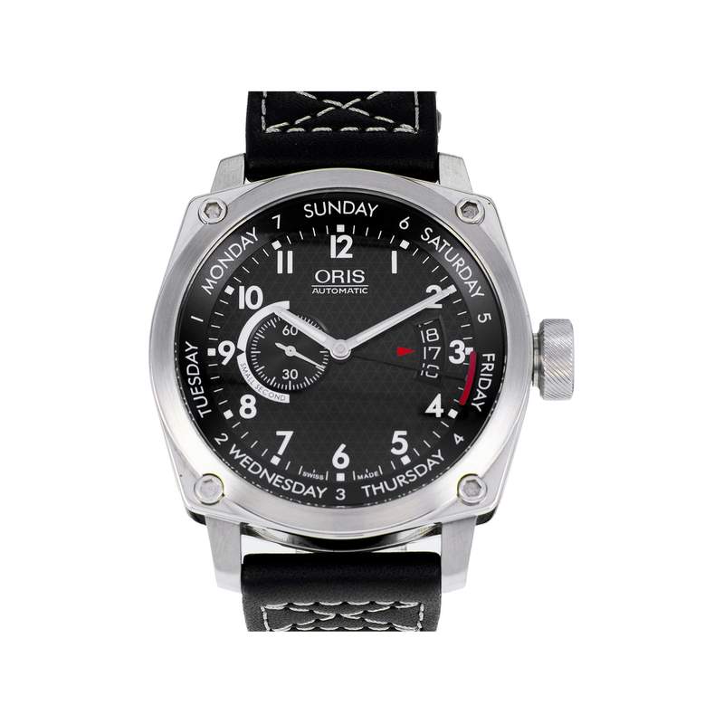 Montre d'occasion ORIS BC4 homme automatique bracelet cuir d'origine - vue 4