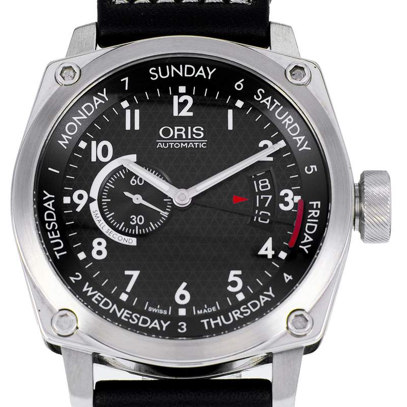 Montre d'occasion ORIS BC4 homme automatique bracelet cuir d'origine - vue D1
