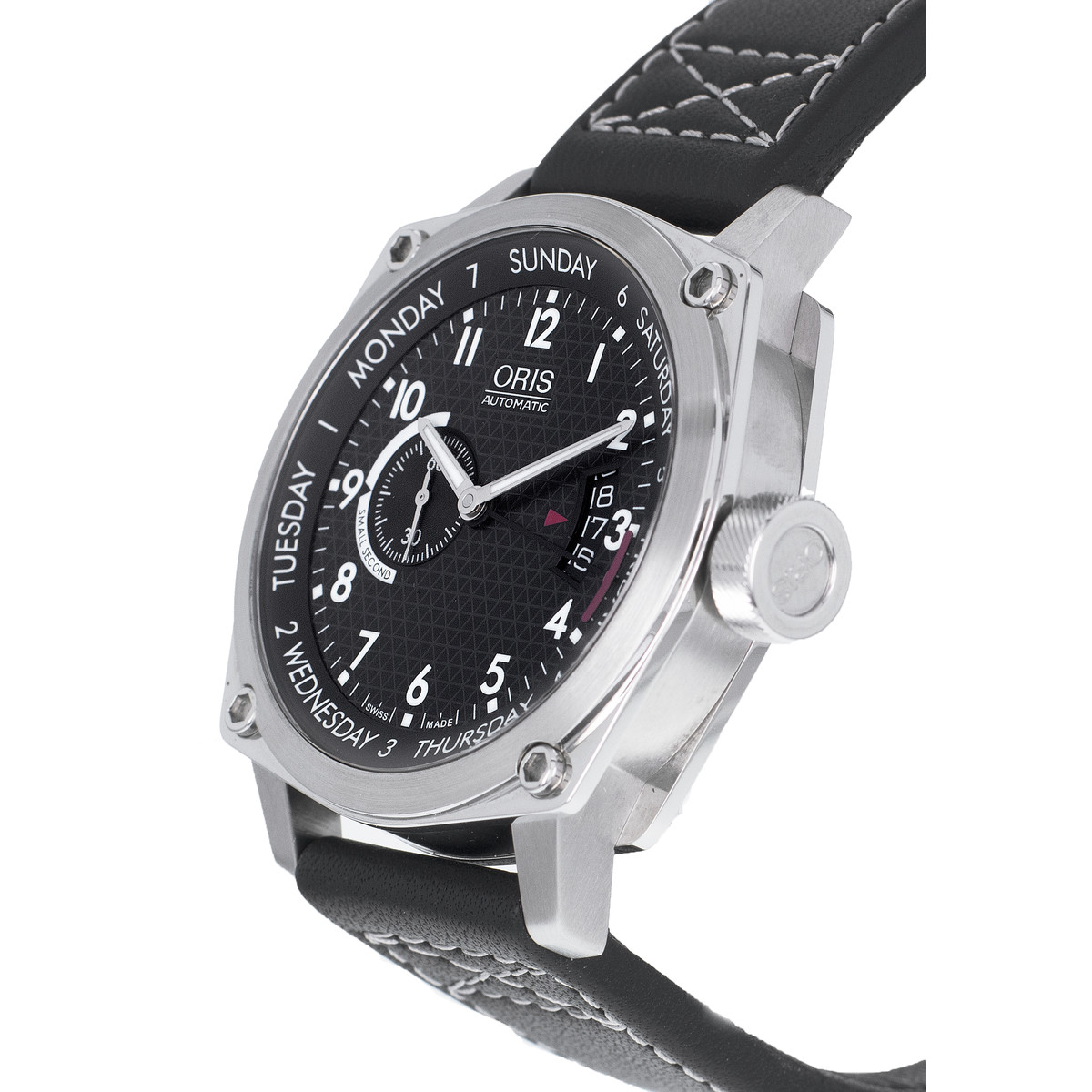 Montre d'occasion ORIS BC4 homme automatique bracelet cuir d'origine - vue D2