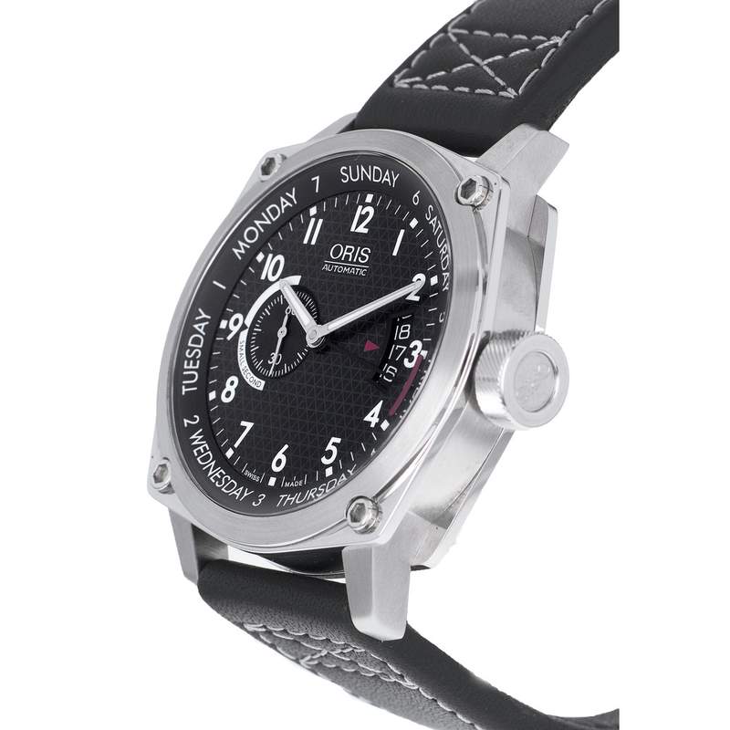 Montre d'occasion ORIS BC4 homme automatique bracelet cuir d'origine - vue D2