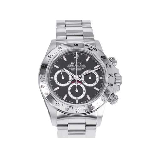 Montre d'occasion ROLEX Cosmograph Daytona Zenith homme mouvement automatique certifié (cosc) bracelet acier