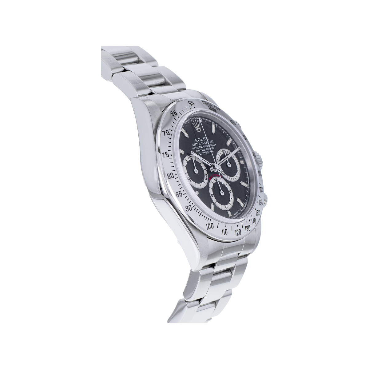 Montre d'occasion ROLEX Cosmograph Daytona Zenith homme mouvement automatique certifié (cosc) bracelet acier - vue 2