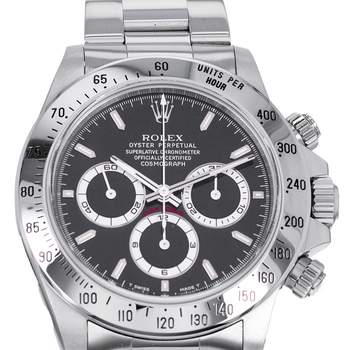 Montre d'occasion ROLEX Cosmograph Daytona Zenith homme mouvement automatique certifié (cosc) bracelet acier